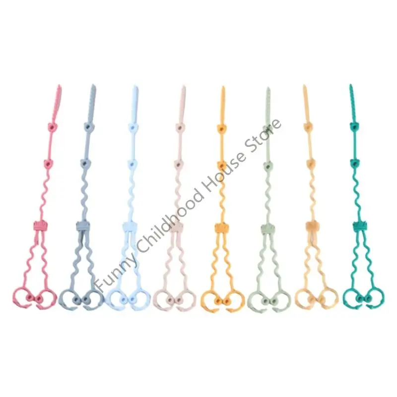 

D0LA Adjustable Infant Pacifier Chain for Baby Safe Silicone Dummy Nipple Strap