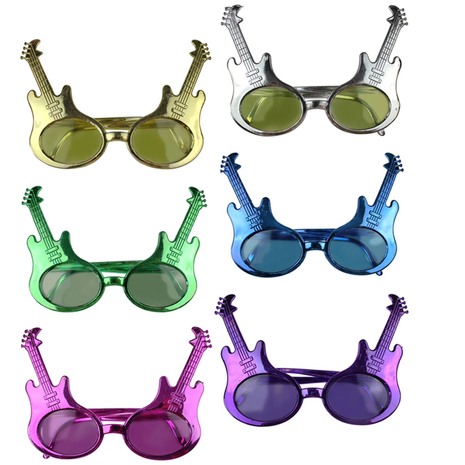 

6Pcs Prank Glasses Exquisite Workmanship Music Party Supplies Long Lasting Novelty Eyewear for Adults Kids Party Glasses