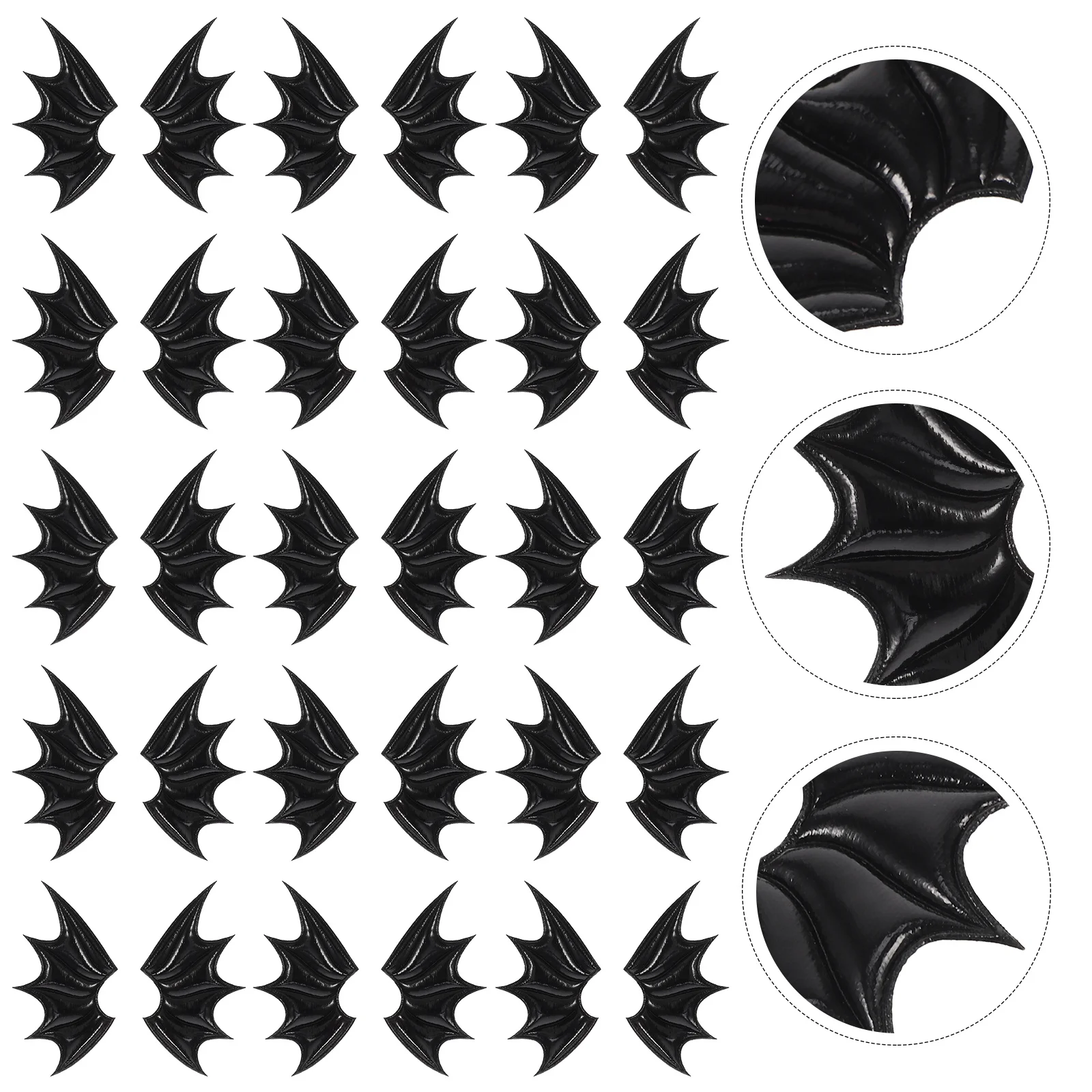 15Pairs الشر الجناح الملابس ديكور DIY أجنحة مصغرة اكسسوارات الحرف للأحذية أكياس القبعات الملابس أجنحة الشر الجناح