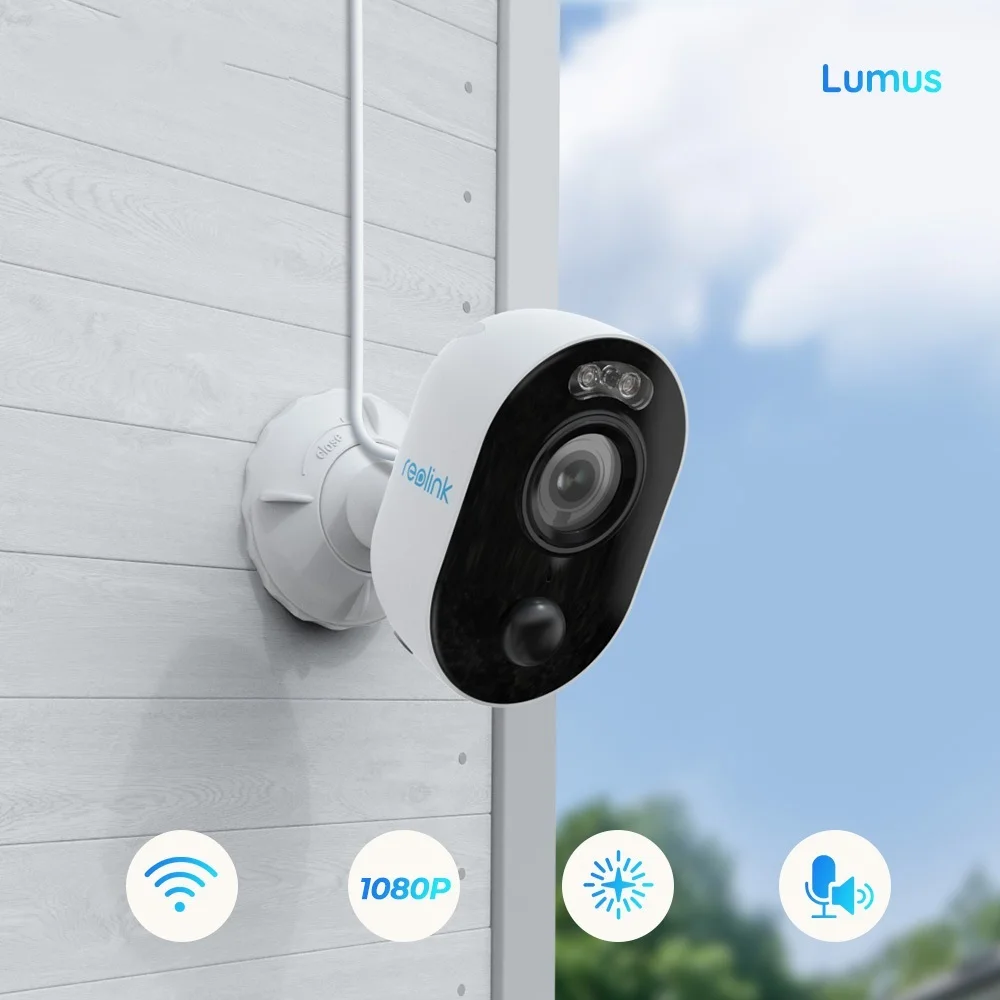 Go! Lumus Spotlight WiFi Camera IP 1080p Full HD Color Night Vision PIR 2-Way Audio 2MP Outdoor Indoor Home Security Camera