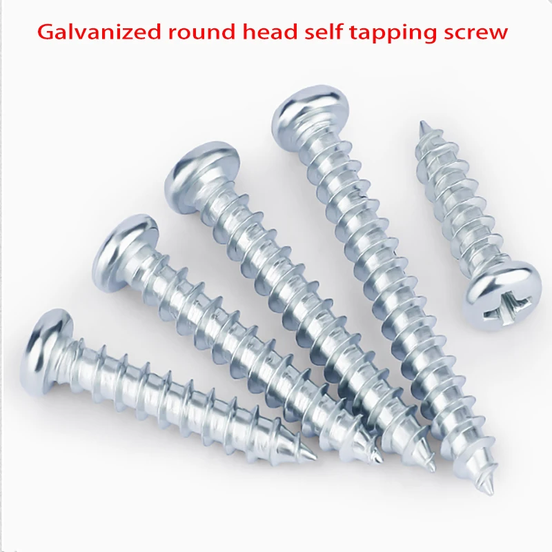 

M1 M1.2 M1.4 M1.7 M2 M3 M4 M5 M6 Small Cross Phillips Pan Round Head Self Tapping Wood Screw