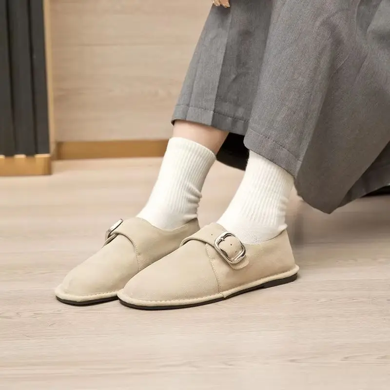 AIYUQI Women's Non-Slip Slip-On Loafers - Large Size 2025