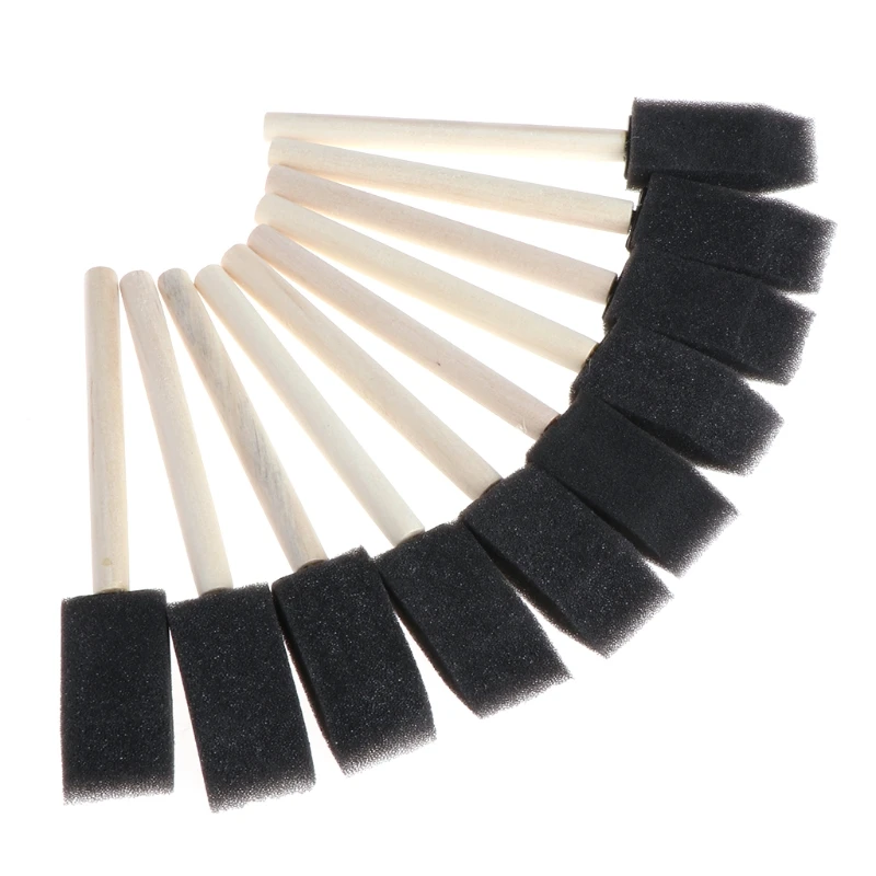 10 шт. губка щётка с деревянной ручкой акварель масляные пятна художественная краска для рисования поддержка прямых поставок