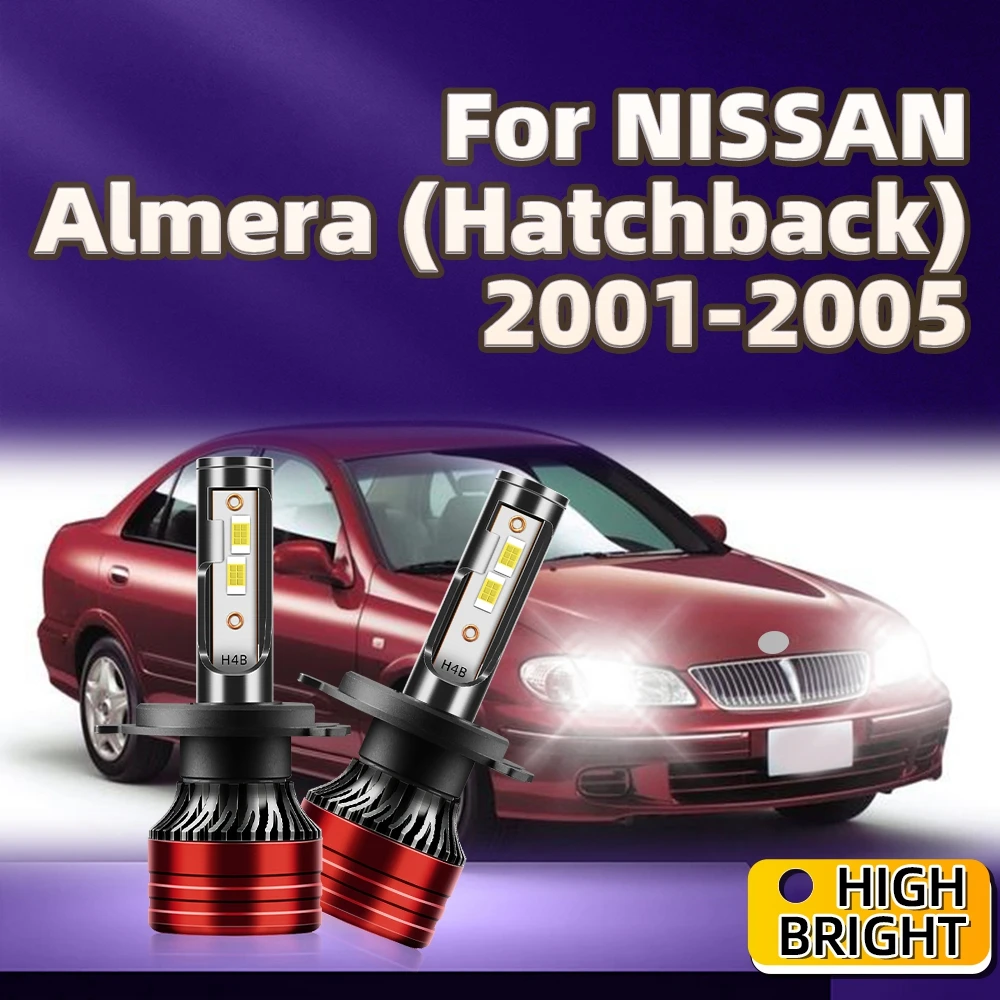 

180W LED Car Lights H4 Headlights Hi/Lo 6000K White Headlamp Kit For NISSAN Almera (Hatchback) 2001 2002 2003 2004 2005