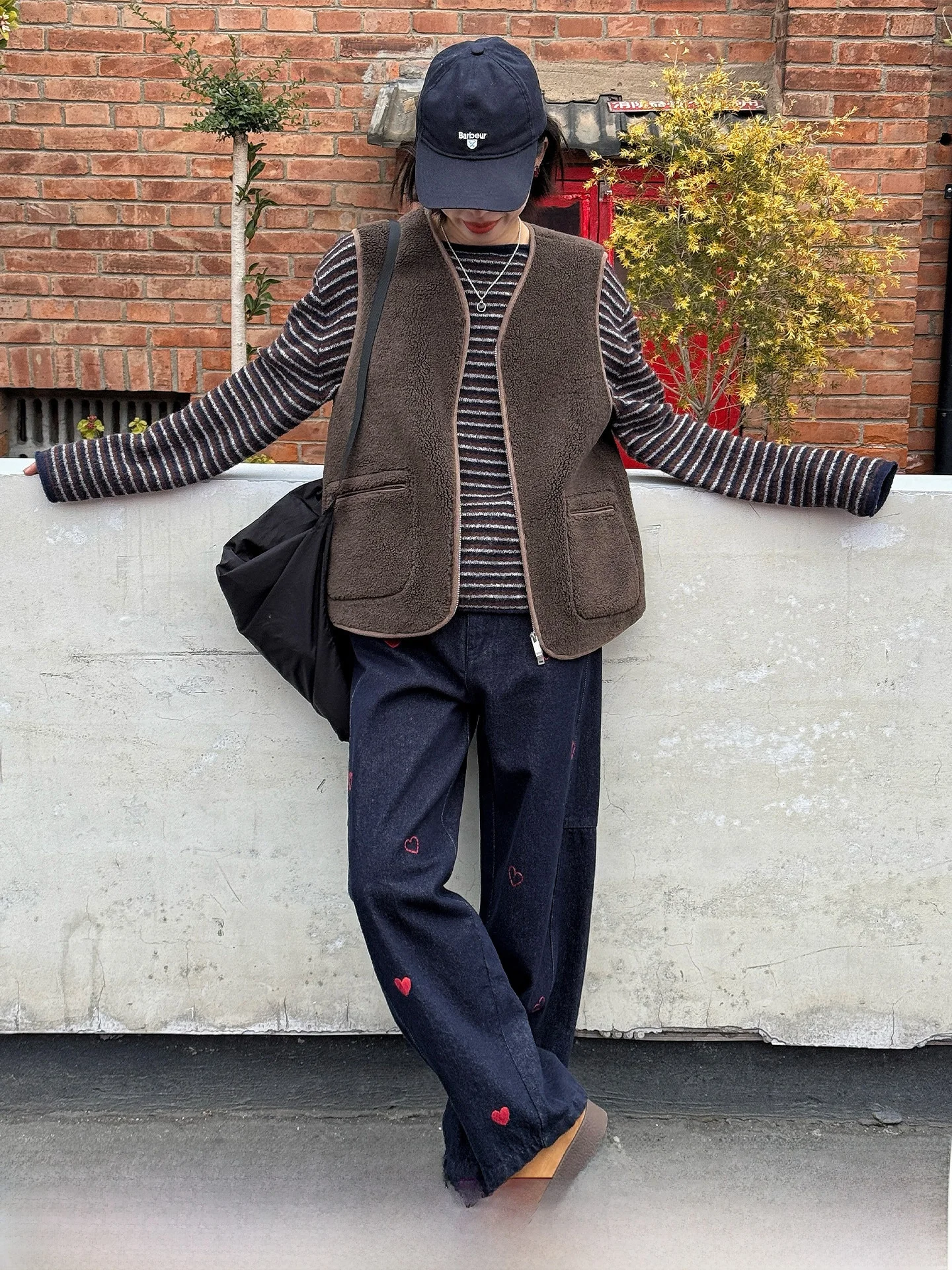 

Langqing Vintage Brown Fce Wool Vest Layering Women's Cardigan Sle Outerwear Polyester 70% Wool 30% Zipper Closure ...