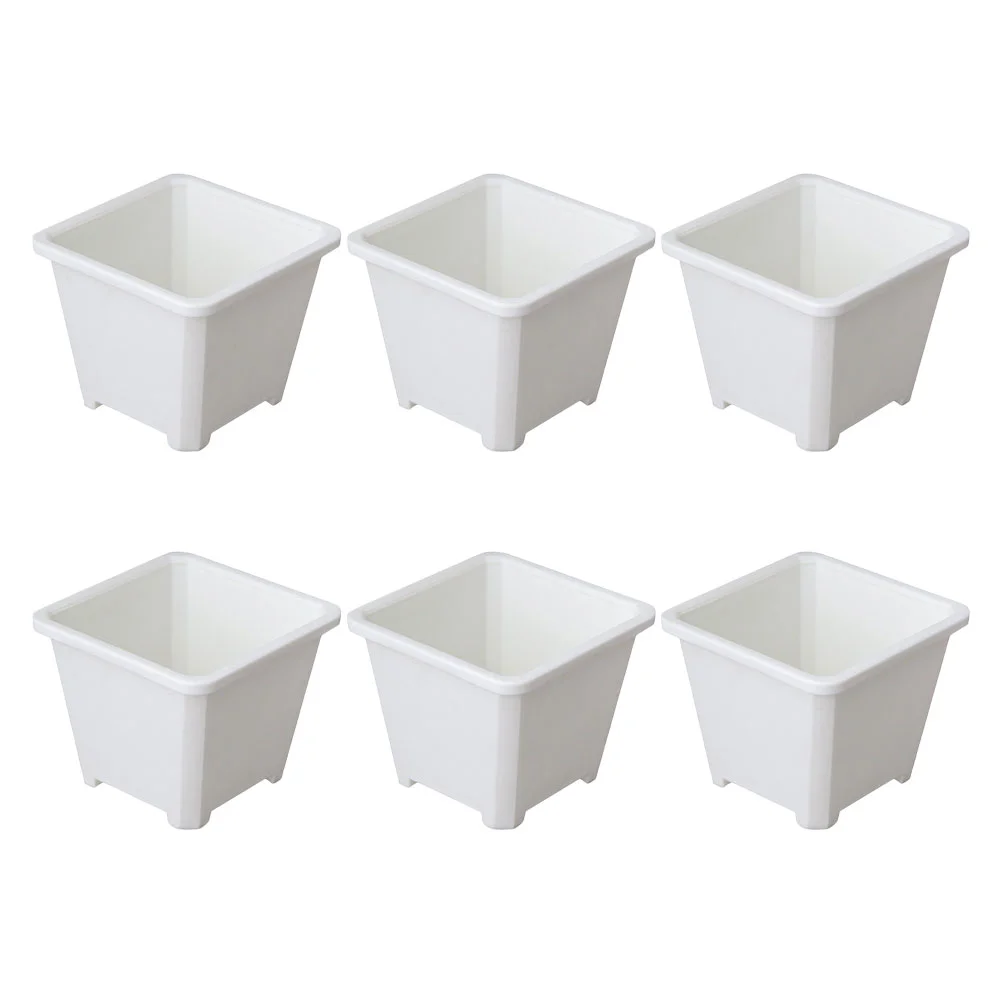 6 Pcs Flowerpot Flowerpots Decor House Plants Flowers Decorative Succulent Container Plastic Raw Material Planting Miss