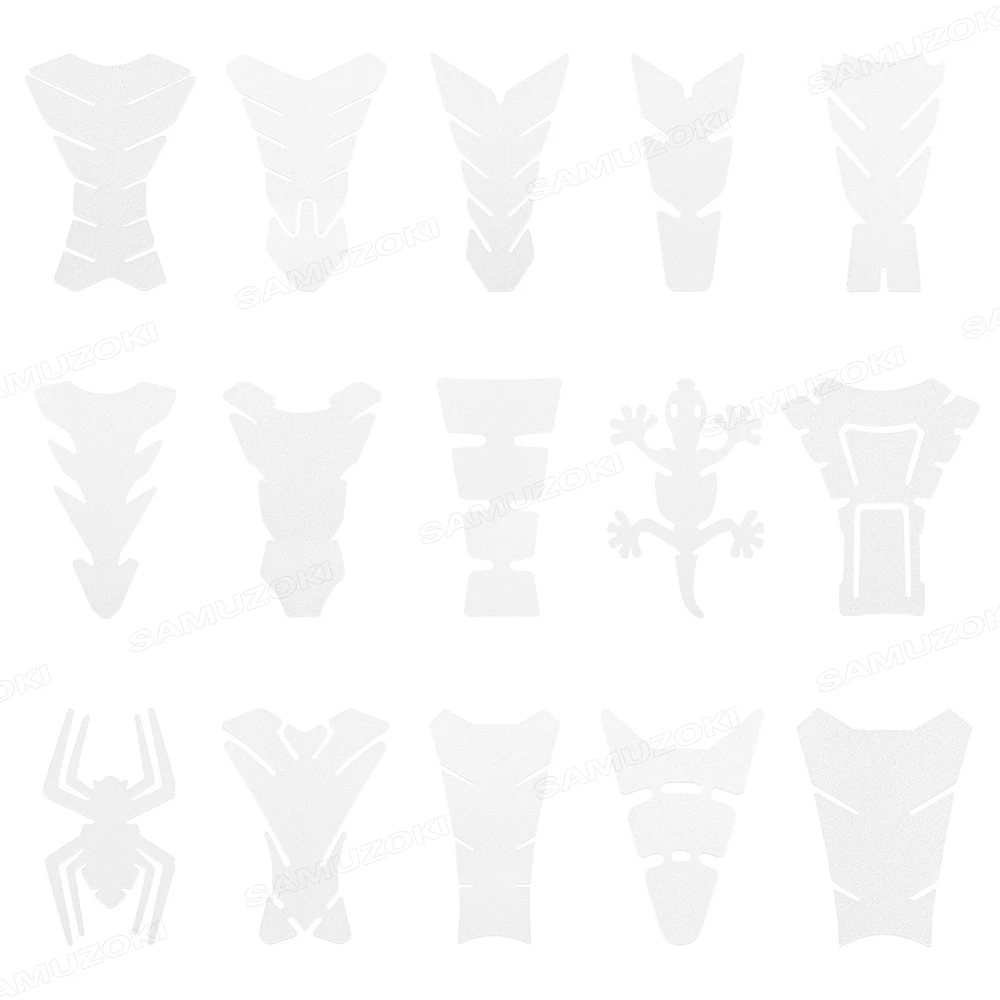 for Honda Suzuki Kawasaki Victory Ducati Transparent Gas Oil Fuel Decal Motorcycle Tank Pad Protector Case Frosted Sticker