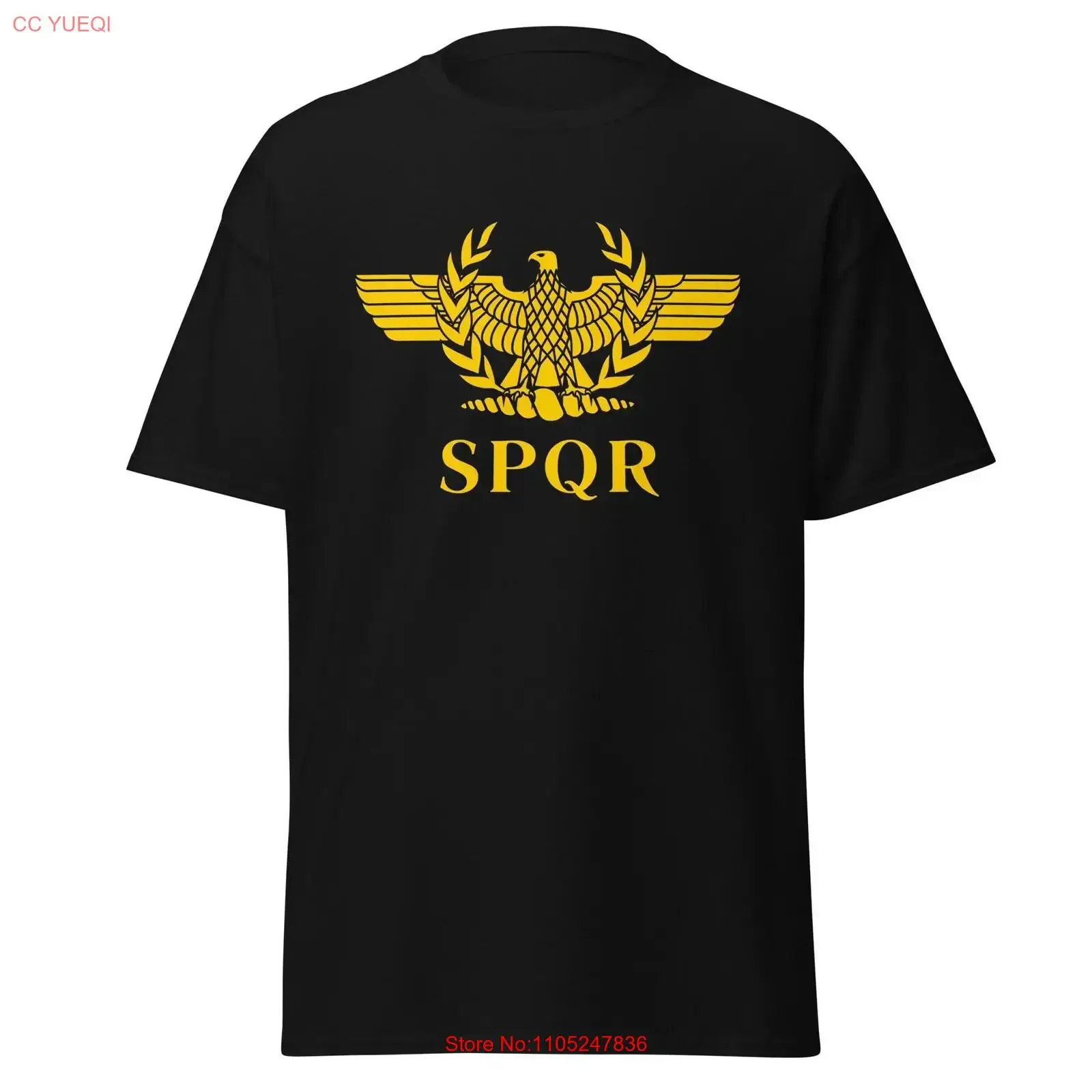 Футболка SPQR в стиле Древнего Рима, с изображением Империи Римской и Юлия Цезаря, черная, винтажная, стильная дизайнерская одежда. Футболка SPQR в стиле Древнего Рима, с изображением Империи Римской и Юлия Цезаря, черная, винтажная, стильная дизайнерская одежда.