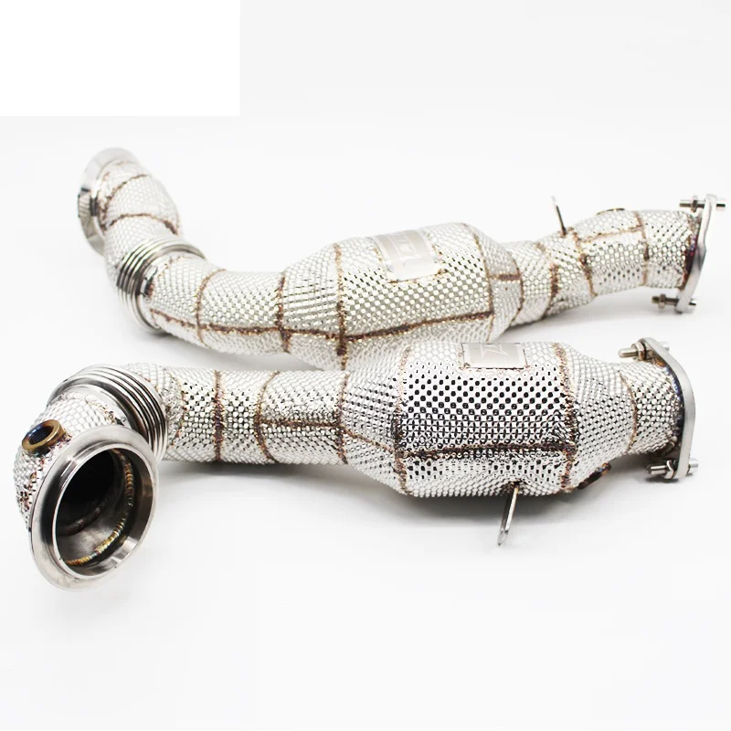 Head Section High flow Pipes Exhaust Pipes branch downpipe Exhaust Pipe with catalyst For BMW 535I N54 3.0T 