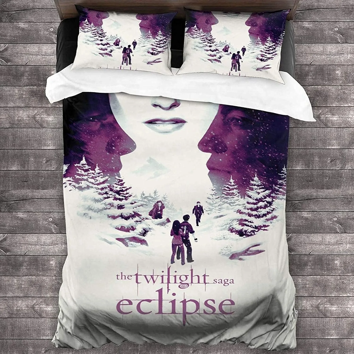 The Twilight Saga Bedding Set Bella Vampire girl Duvet Cover Pillowcase Girls Bedroom Single Double Queen King Quilt Bed Set