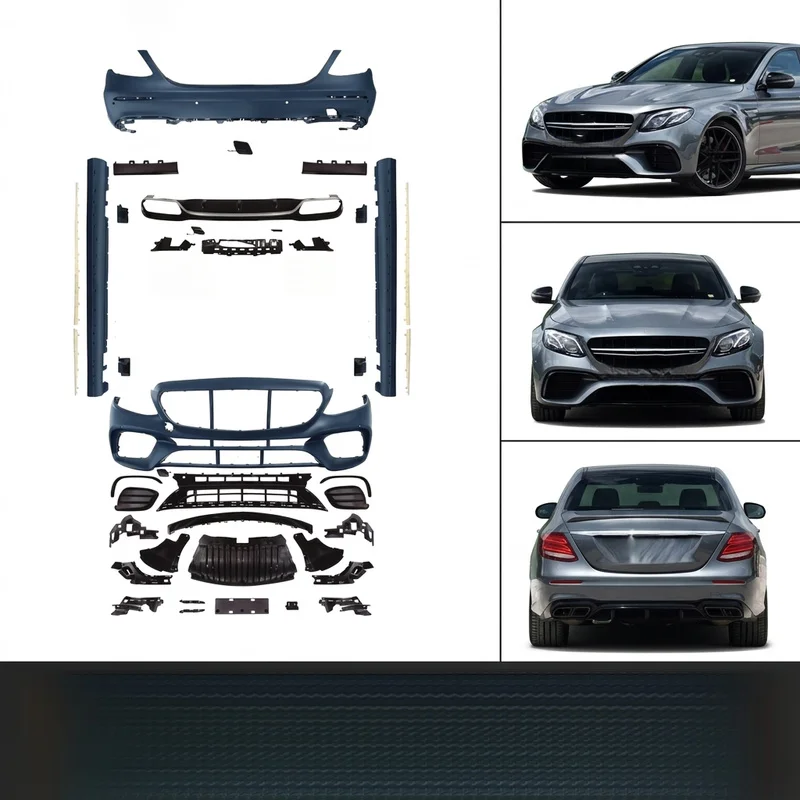 High Quality 63 Style Full Body Kit With Bumper Assembly For E Class W213 2016-2020 Facelift Upgrade Parts