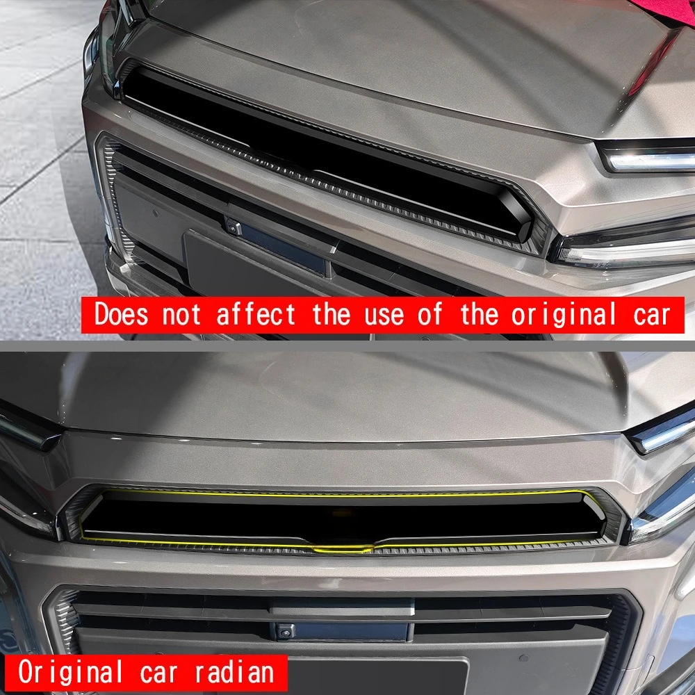 

Для Toyota RAV4 2026: Декоративная накладка на переднюю решетку, центральная сетчатая полоса, аксессуары для модификации экстерьера автомобиля, устойчивые к царапинам.