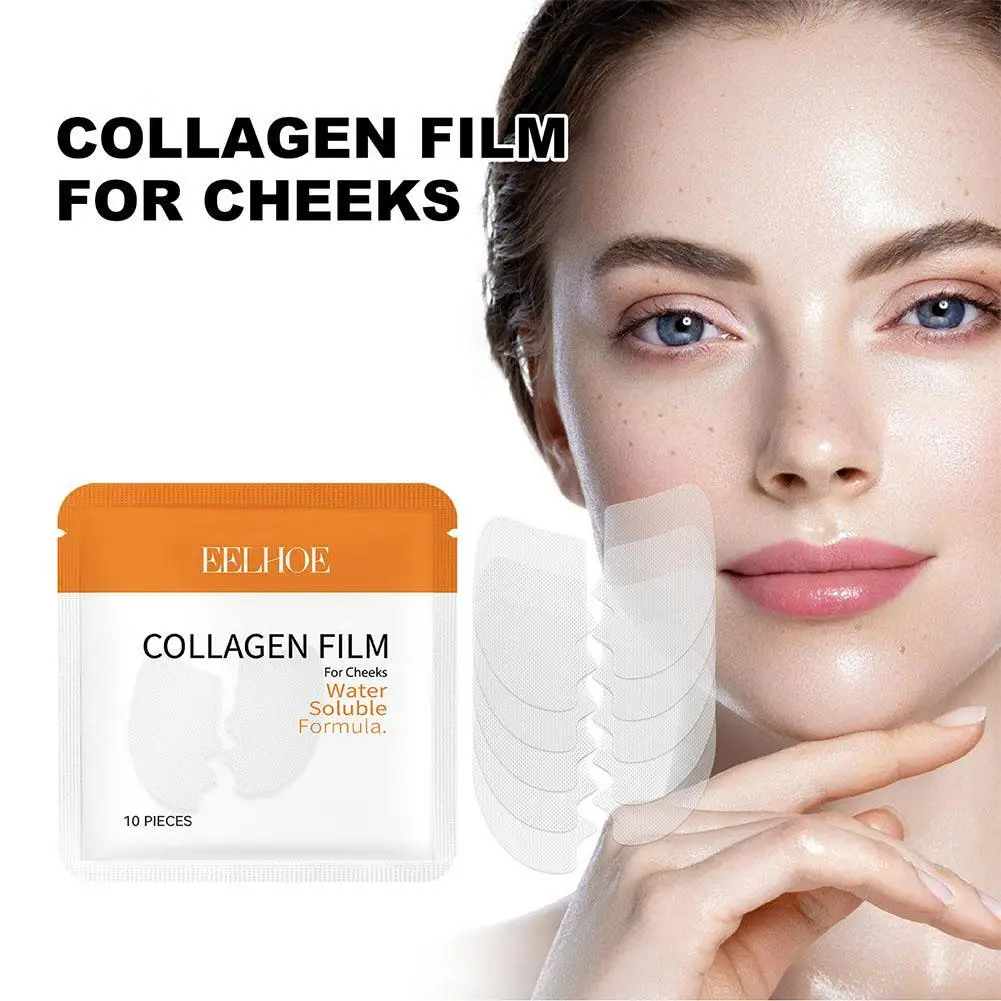 

Collagen Facial Mask Soluble Collagen Mask Soluble Lifting Anti-Aging Film For Face Melting Remove Dark Circles Forehead Cheek