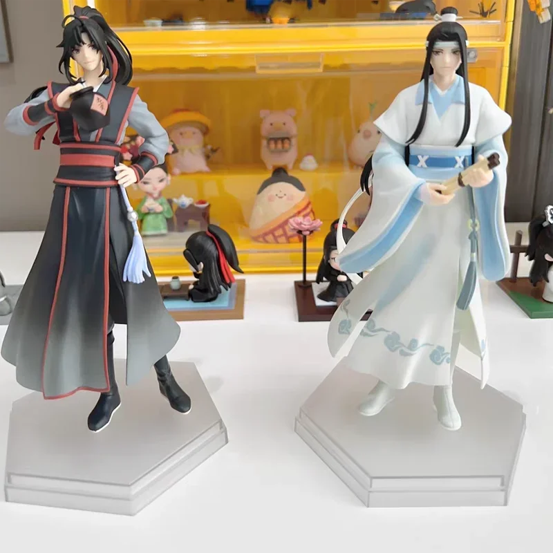 Genuine Mo Dao Zu Shi Wei Wuxian Lan Wangji Figures Anime Model Dolls Pvc Statue Collectable Toy Gift Decor Figurine Peripheral