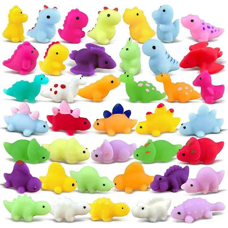 10/30Pcs Mochi Squishy Dinosaur Kawaii Stuff Squeeze Stress Toys Party Favors Kids Boys Girls Juguetes Antiestrés Para Niños