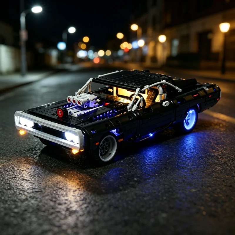 

LED Light Kit For 42111 Dodge Muscle Car Building Blocks (Not Included) Diy Modified Lighting Accessories