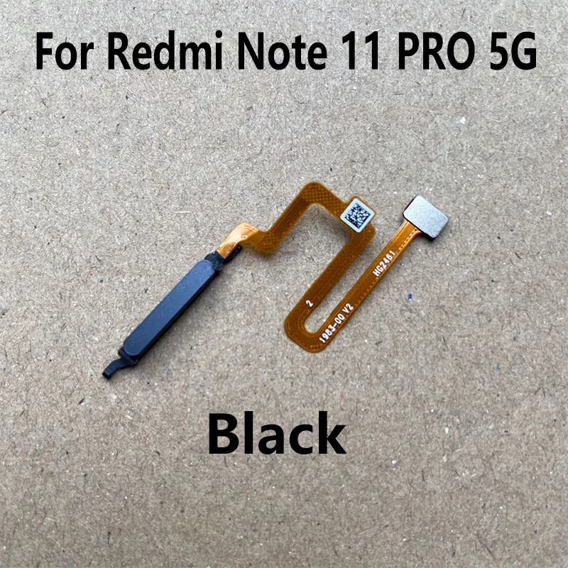 New For Xiaomi Redmi Note 11 PRO Fingerprint Sensor Home Button Menu Touch ID Scanner Ribbon Connector Flex Cable 4G 5G