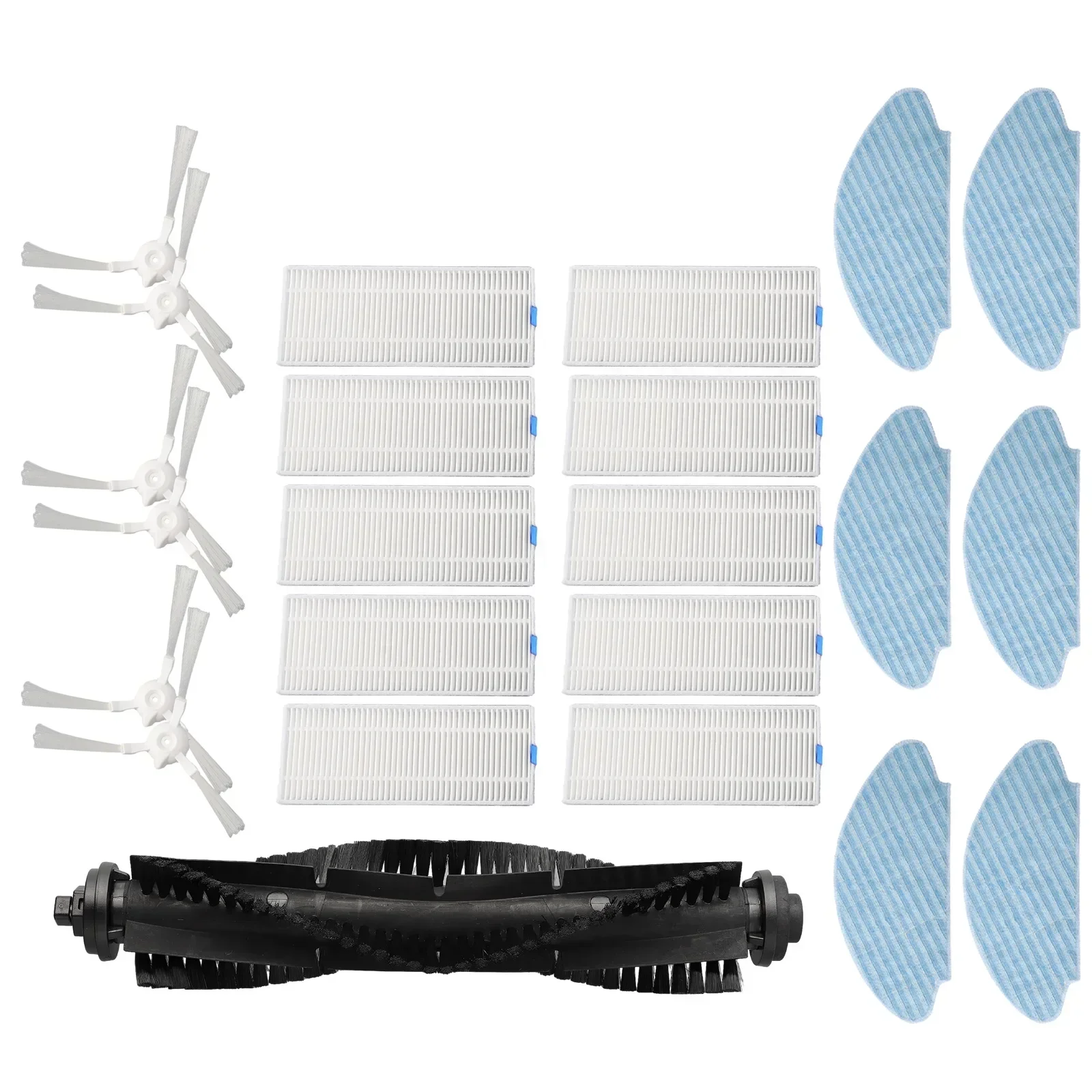 

22pcs Filter Side Brushes Mopping Pad Main Roller Brush For Tefal X-plorer Series 75 Total Care RG7687 RG7687WH Robotic Vacuum