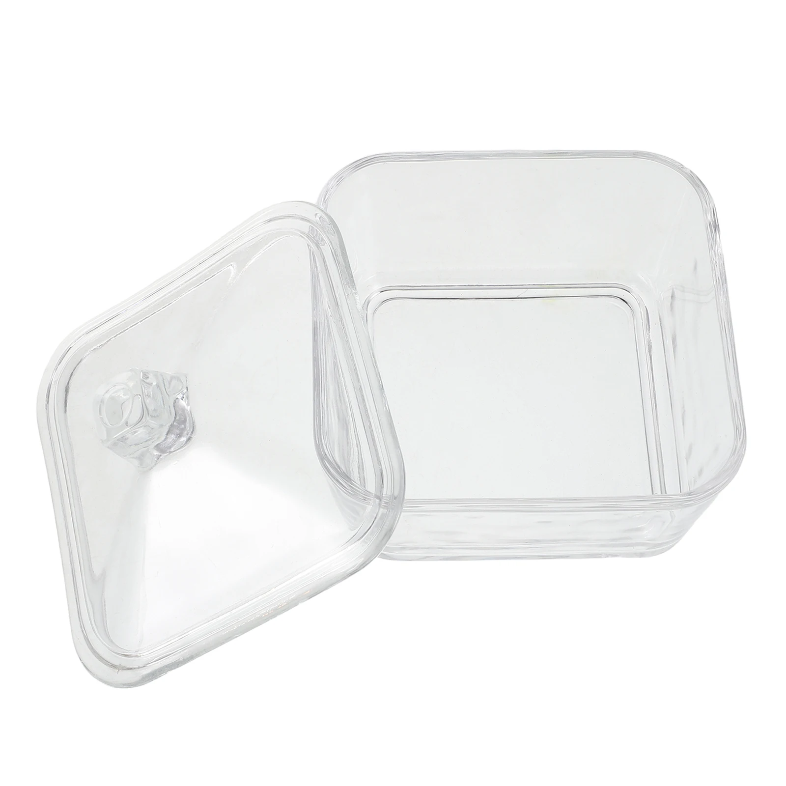 

1 шт., банка для кубиков сахара, стеклянная крышка, сохраняет свежим, легкий доступ, простое обслуживание, оптимальная емкость, кухонные канистры для сахара