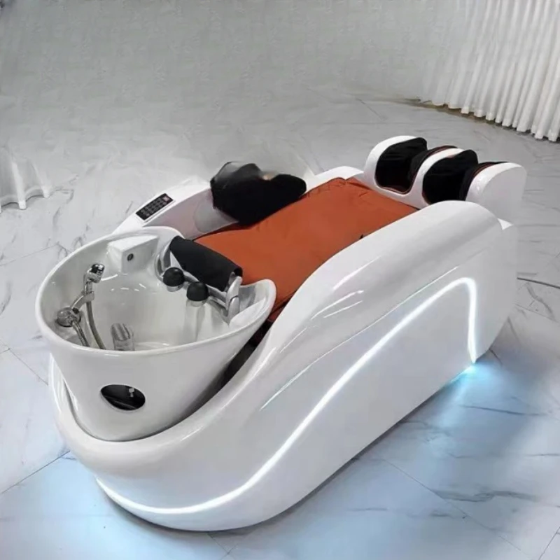 Fully automatic electric massage shampoo bed beauty salon water circulationfumigation integrated bedhair salo