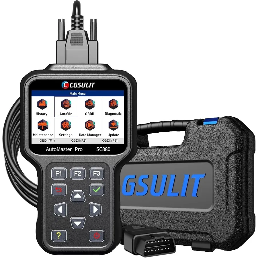 SC880 All System OBD2 Scanner with 25 Special Services for ABS SRS Transmission Engine TPMS Code Reader Airbag/Oil/EPB/