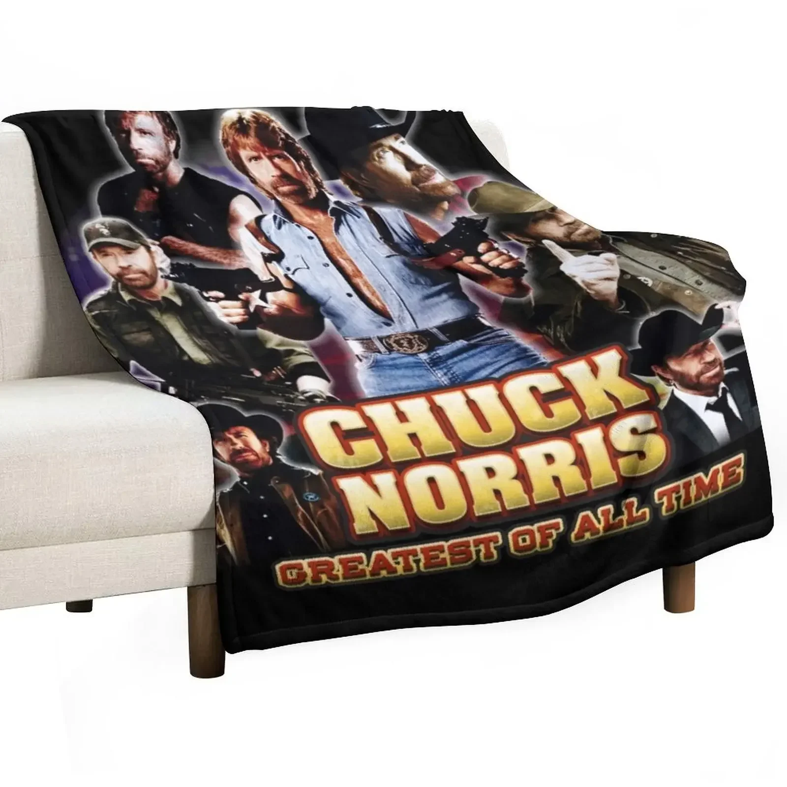 Chuck Norris GOAT Throw Blanket Soft Big Heavy Luxury Blankets