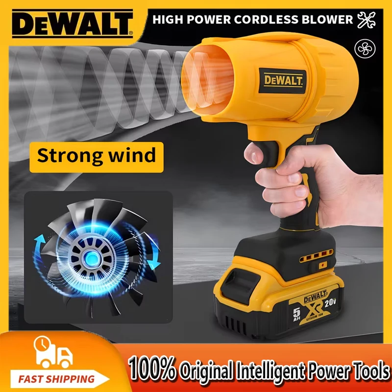 Dewalt 30000RPM Brushless  Air Blower Cordless Turbo Fan Handheld Violent Fan Dryer 20V Rechargeable Dust Blowing Tool