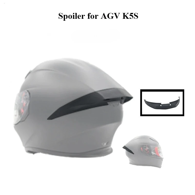 

For AGV K5s Helmet Rear Spoiler Case Racing Motorcycle Modification Decoration Accessories