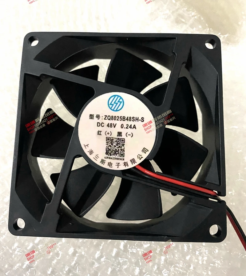 

ZQ8025B48SH-S DC 48 В 0,24 А 80x80x25 мм 2-проводной охлаждающий вентилятор для сервера