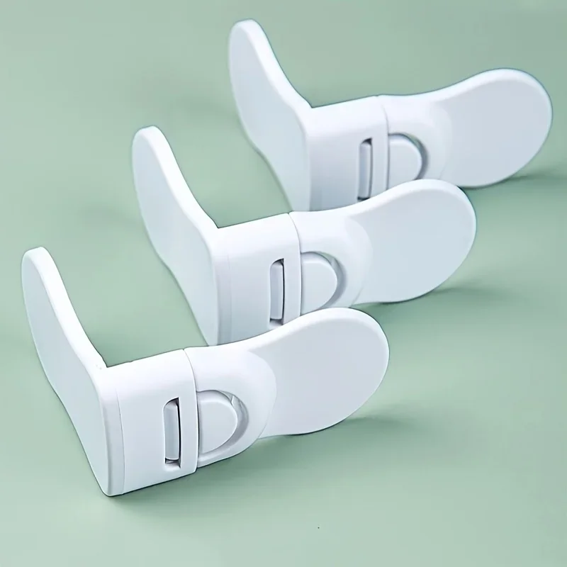 6pcs Baby Safety Locks, Suitable for Cabinets, Drawers, and Refrigerators - Easy Installation, No Drilling Required,ABS Material