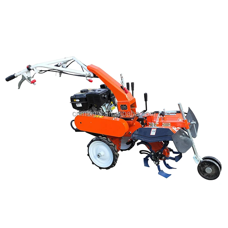 【HOT】Factory Direct Sales Small  Seven Speed Ditcher Self Propelled Hand Push Type Ditching Machine Tillage Equipment
