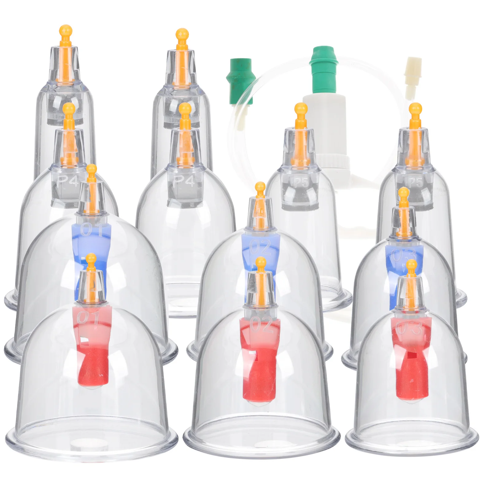 1 مجموعة 1 مجموعة شفافة فراغ الحجامة العلاج كيت سميكة أكواب متينة للاسترخاء تدفق الدم أداة العناية بالجسم #4