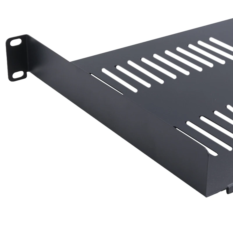 1U Server Rack Mount Shelf Vented Cantilever Tray For 19Inch Network Equipment Rack & Cabinet, Durable