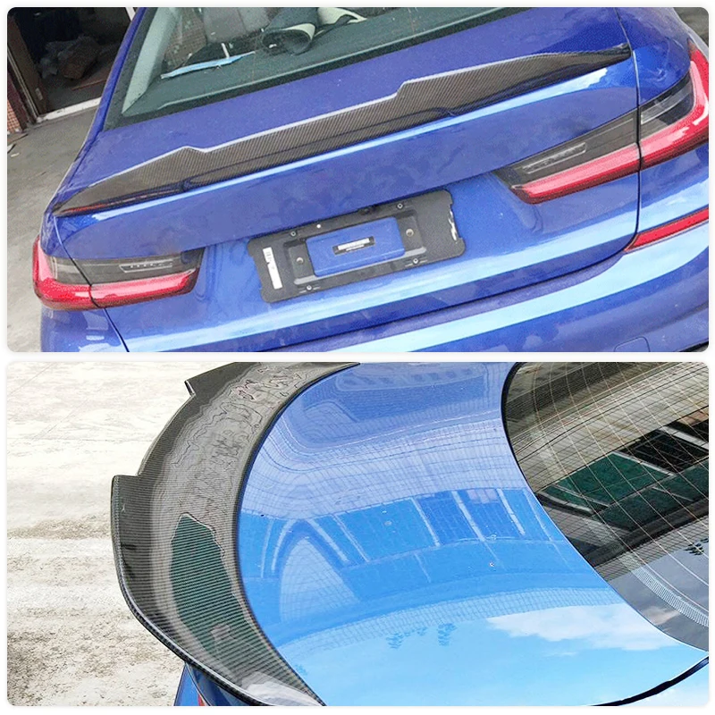 Carbon Fiber Car Rear Trunk Spoiler Wings for BMW 2 Series F22 F87 M2 220i M240i 2014-2019 Forged Carbon Tail Boot Lid Wing Lip view 3