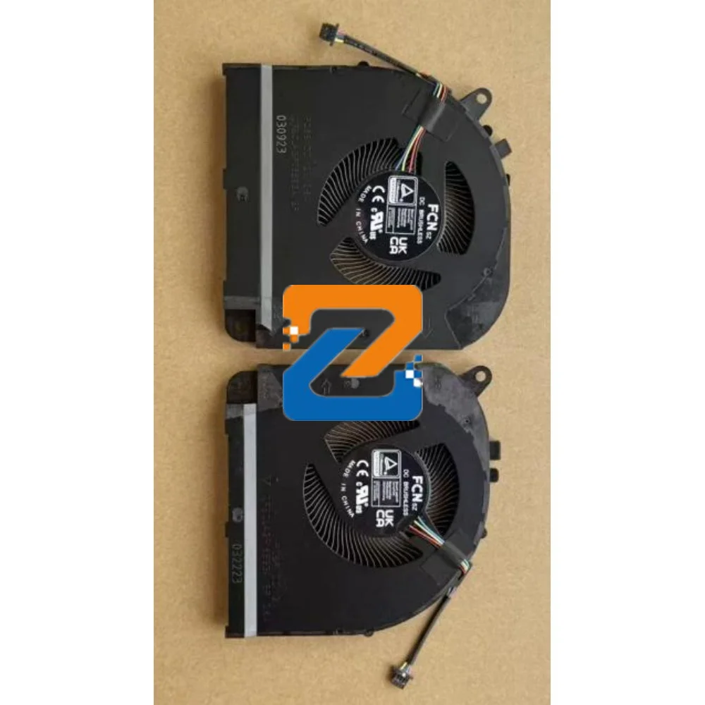 For Gigabyte Aorus 15 (2023) BSF BKF 9KF 9MF X5LF X5LBMF CPU GPU Cooling Fan FQ6S FQ6R DFSCL42P16593A DFSCL42P06593A DC12V 0.6A