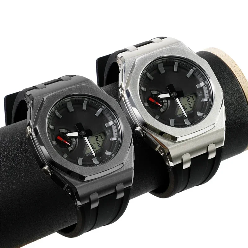 Mod Kit For Casioak GA2100 GA2110 GA-B2100 Stainless Steel Case