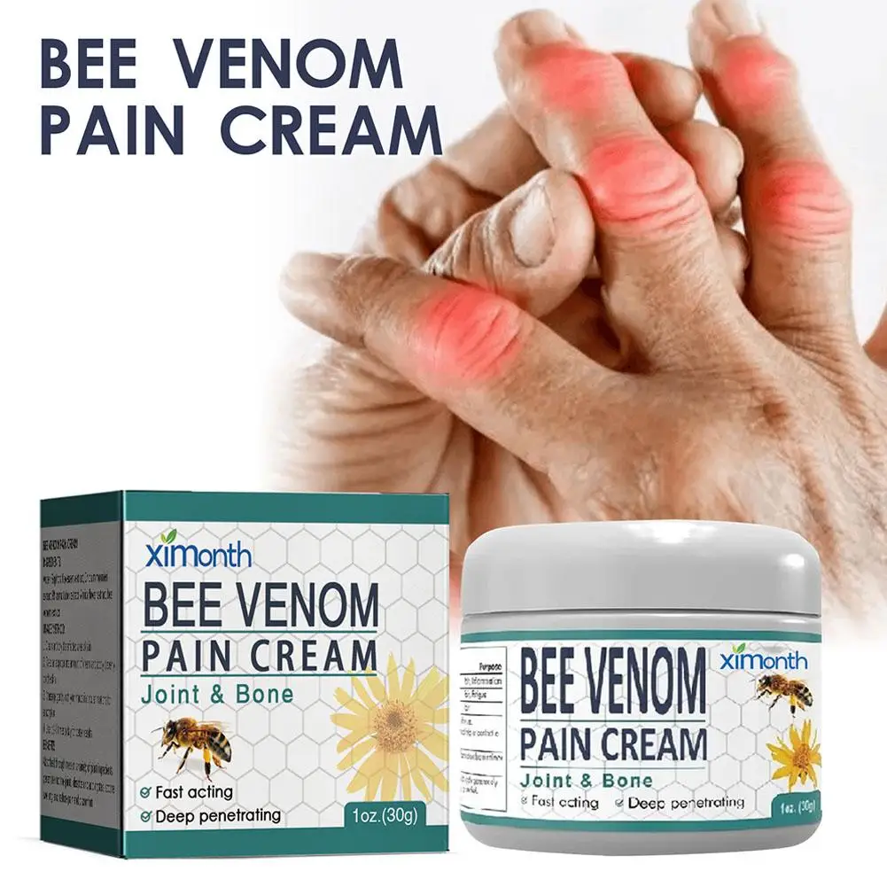 2X 30g Bee Venoms Joint Care Cream Relieve Cervical Joint Soreness Massage Treatments Cream Bone Health Body Care Tools