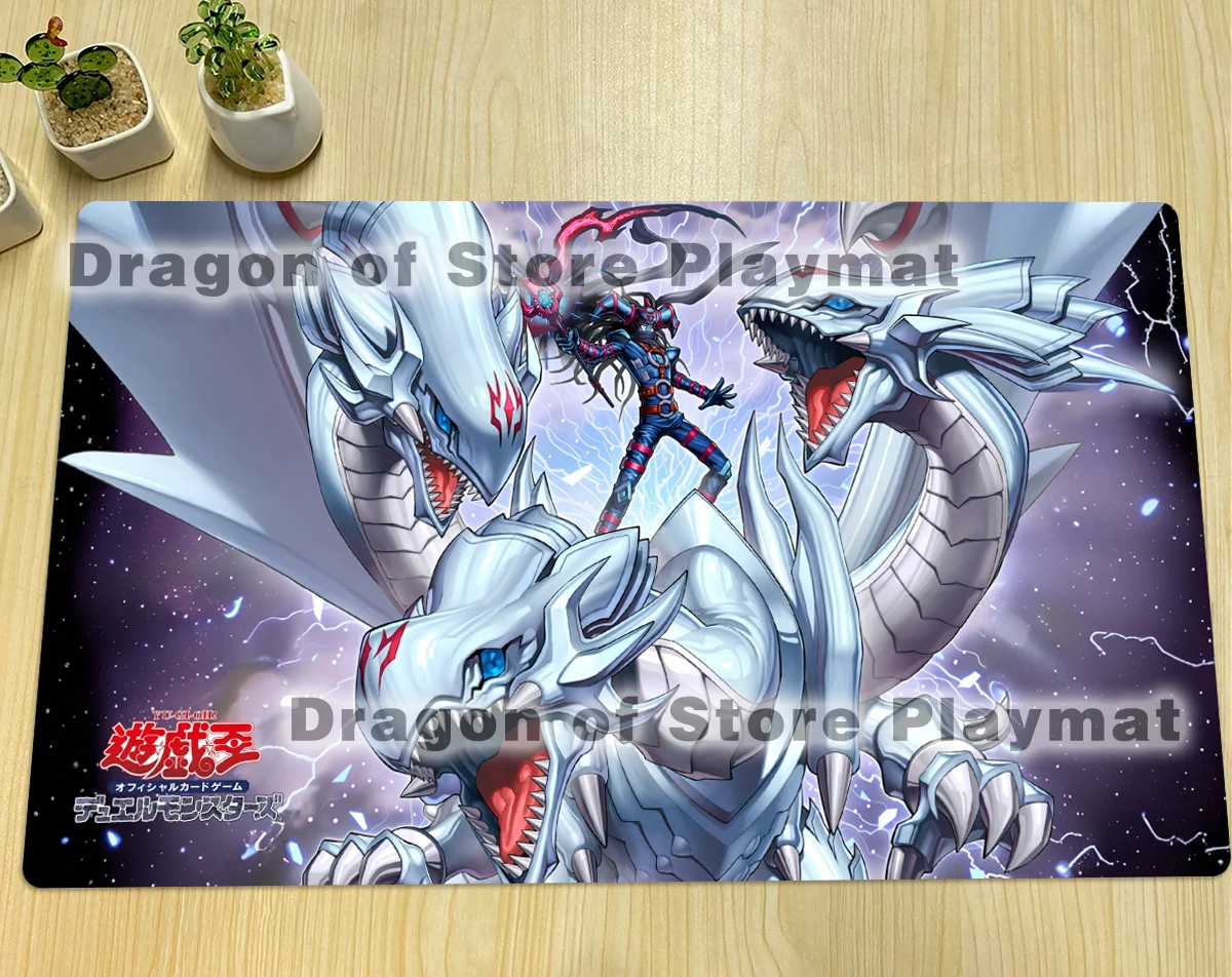 

YuGiOh Dragon Master Magia Mat TCG CCG Playmat Board Game Duel Pad Trading Card Game Mat Rubber Mousepad Gaming Pad Free Bag