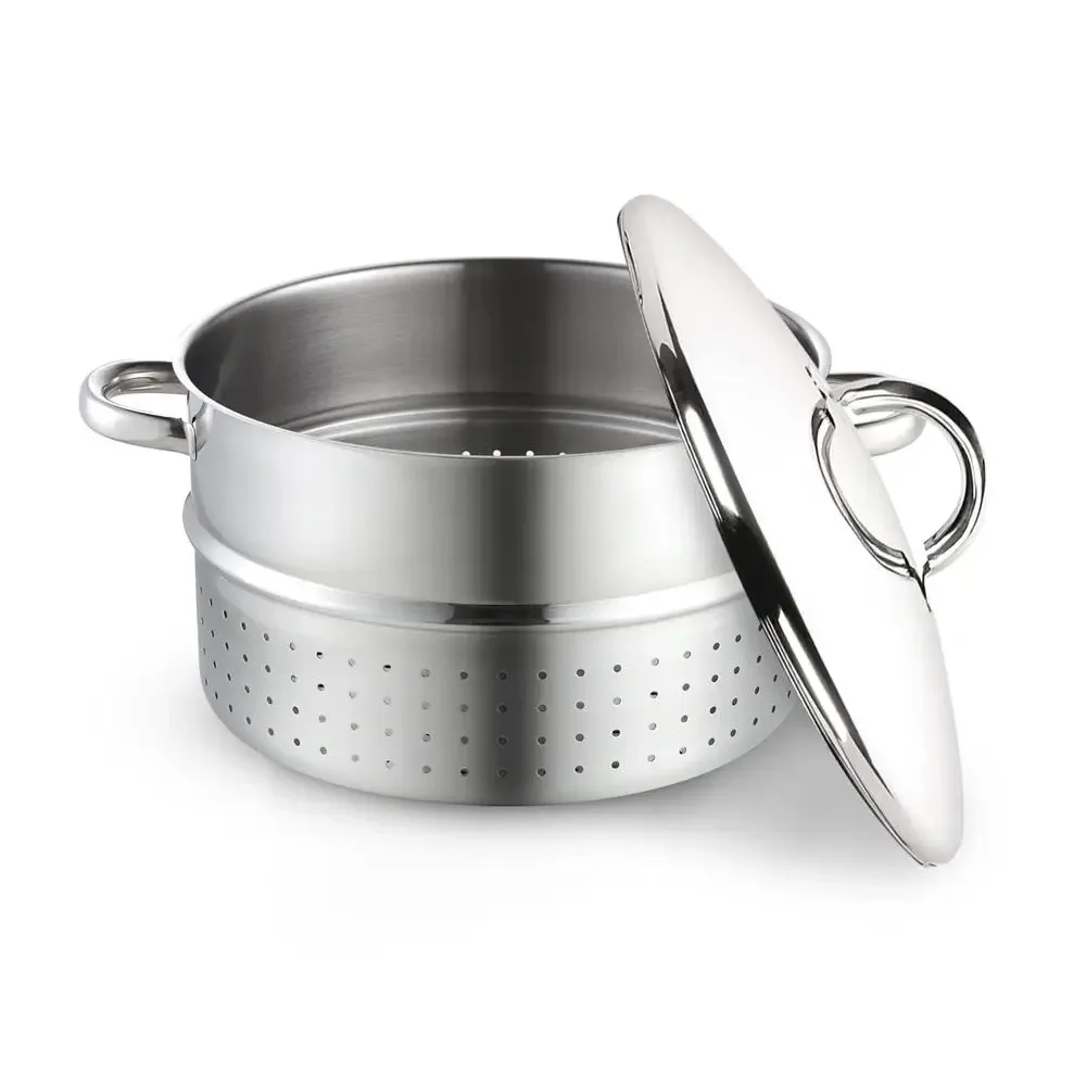 Stainless Steel Canning Juice Steamer Extractor 11 Quart with Cooking Pan Juice Pan Strainer Hose Clamp Vegetables Fruits