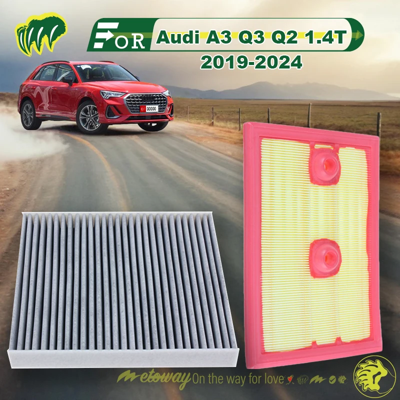 

For Audi A3 Q3 Q2 1.4T 2019-2024 Car Air Conditioner Filter Car Cabin Air Filter Replace Filter Replace Accessory