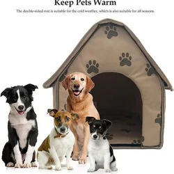 Warm and Comfortable Pets House Detachable and Washable Dog/cat Bed Suitable for Small Dogs and Small To Medium-sized Cats Cave