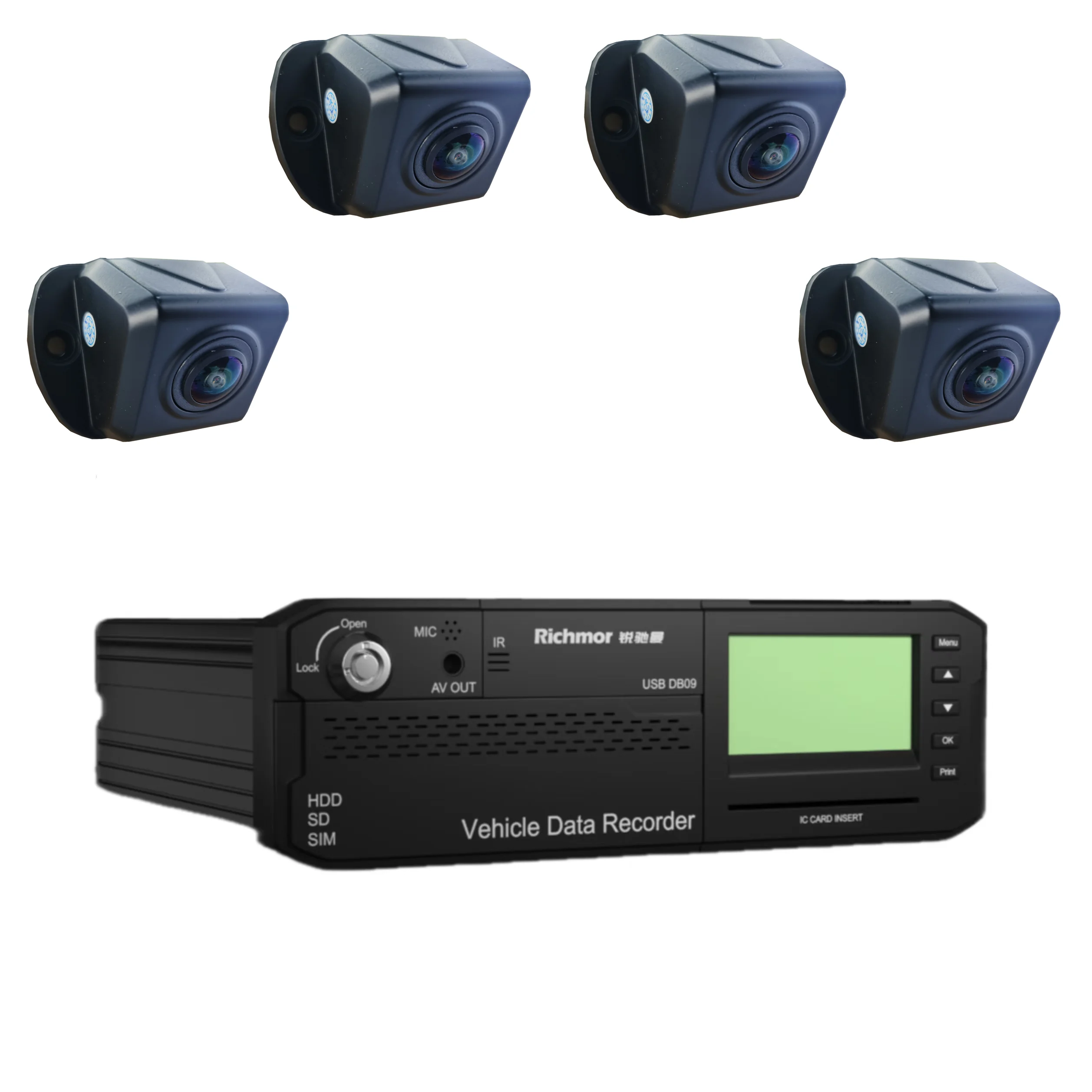 

Richmor 3D 360 Full View Surveillance System 8CH 1080P MDVR with ADAS DSM AI Function