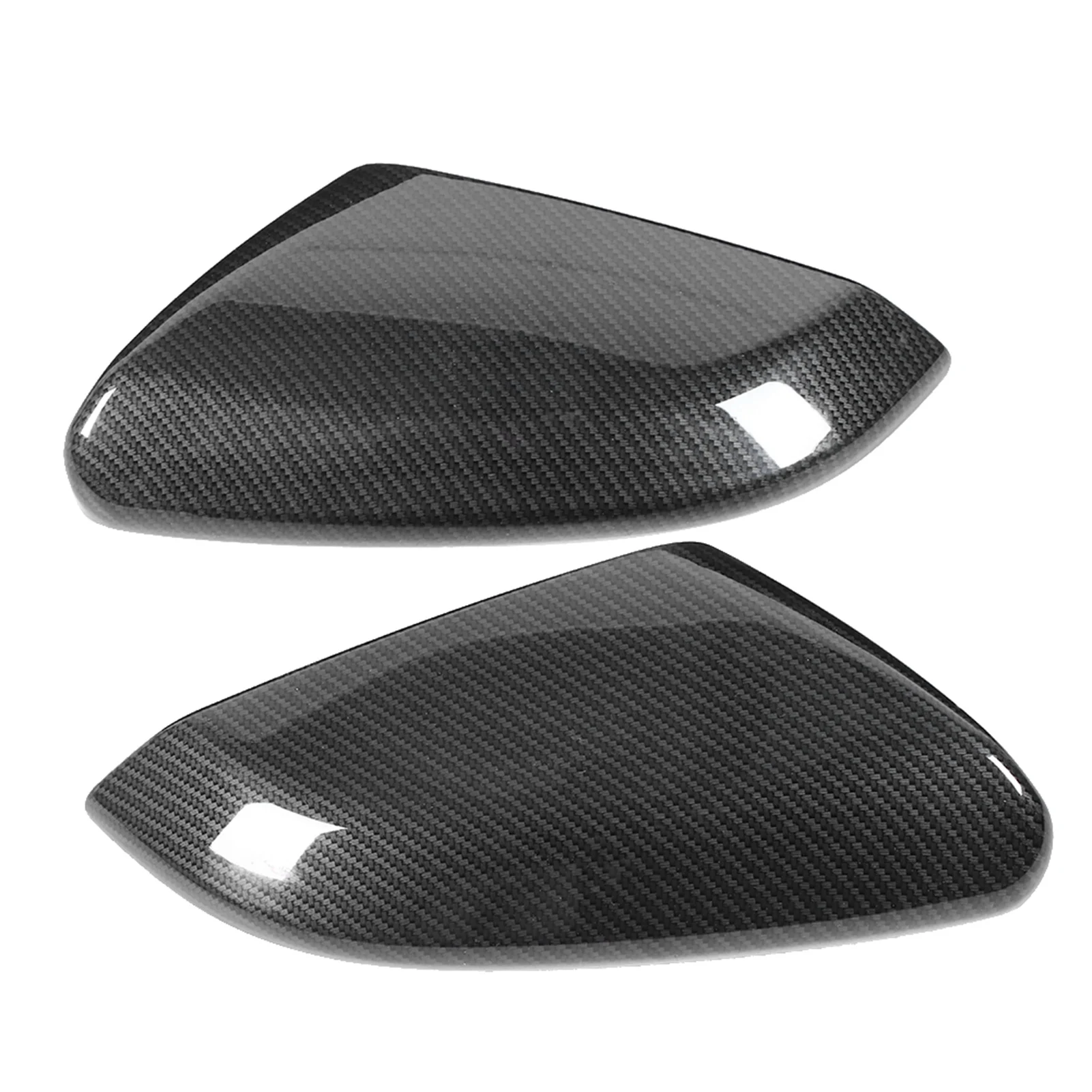 2pcs Side Rearview Mirror Cover Decorative Housing (Carbon Fiber Style, Fit for Honda Civic 10th 2016-2019) - Durable Auto