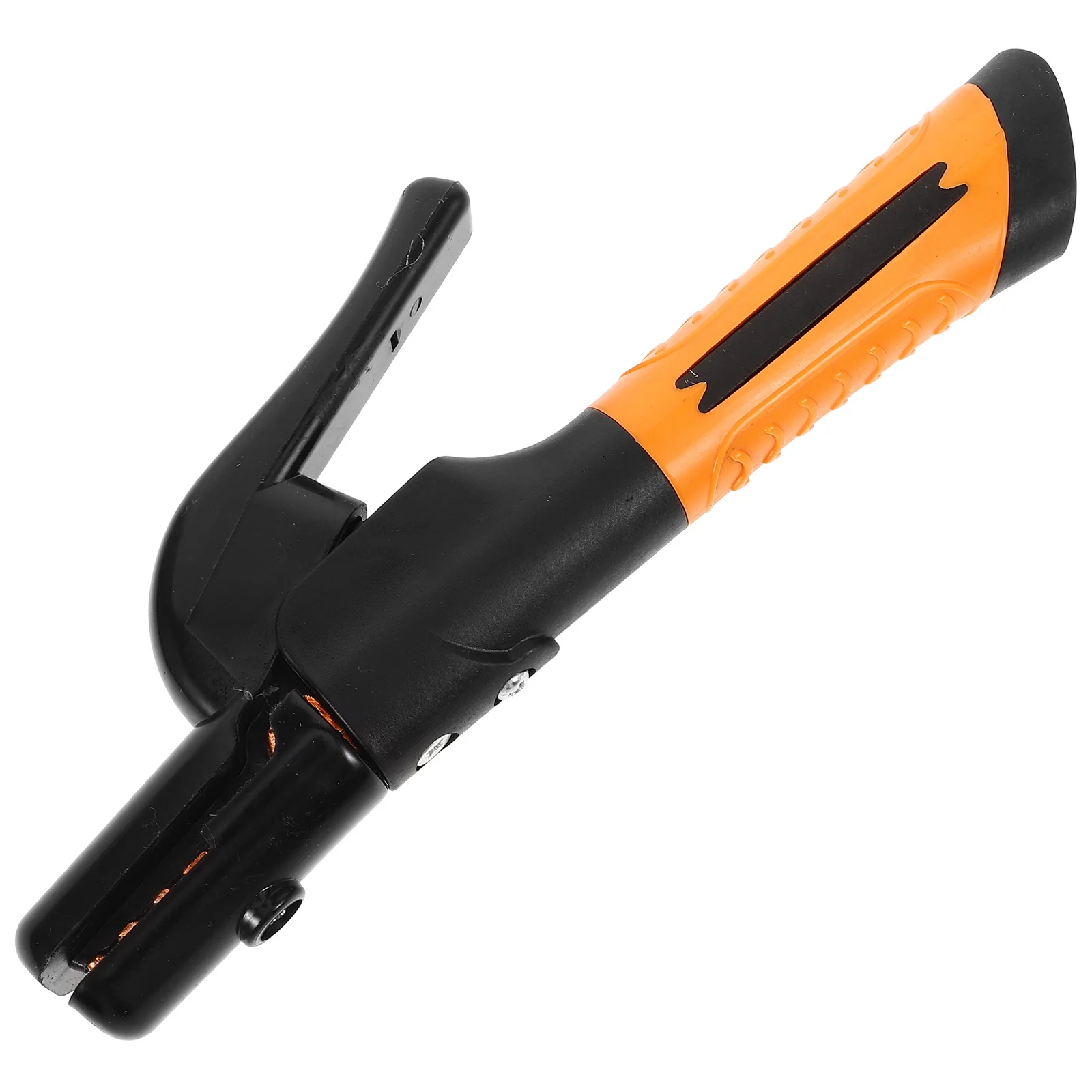 

Copper Welding Electrode Holder Heavy Duty Jaw Pliers For Welders Tool Dual-Color Handle Stable Current Clamp Stick