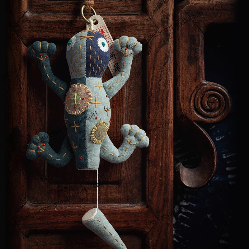 ZOCI-Idiom embroidery handmade DIY material bag patchwork sewing fabric three-dimensional snake doll pendant
