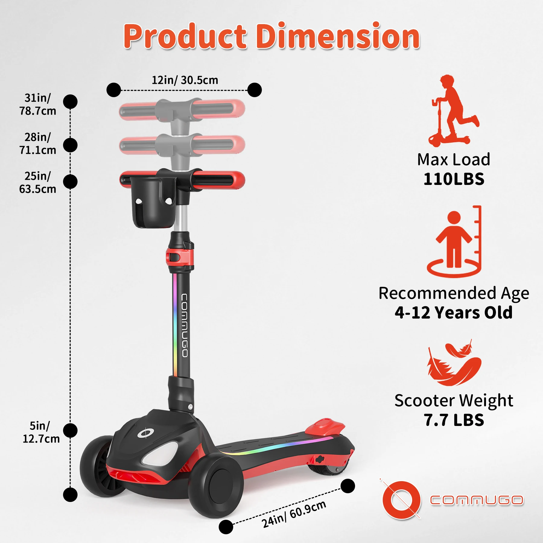 Kids 3-Wheel Electric Scooter 4