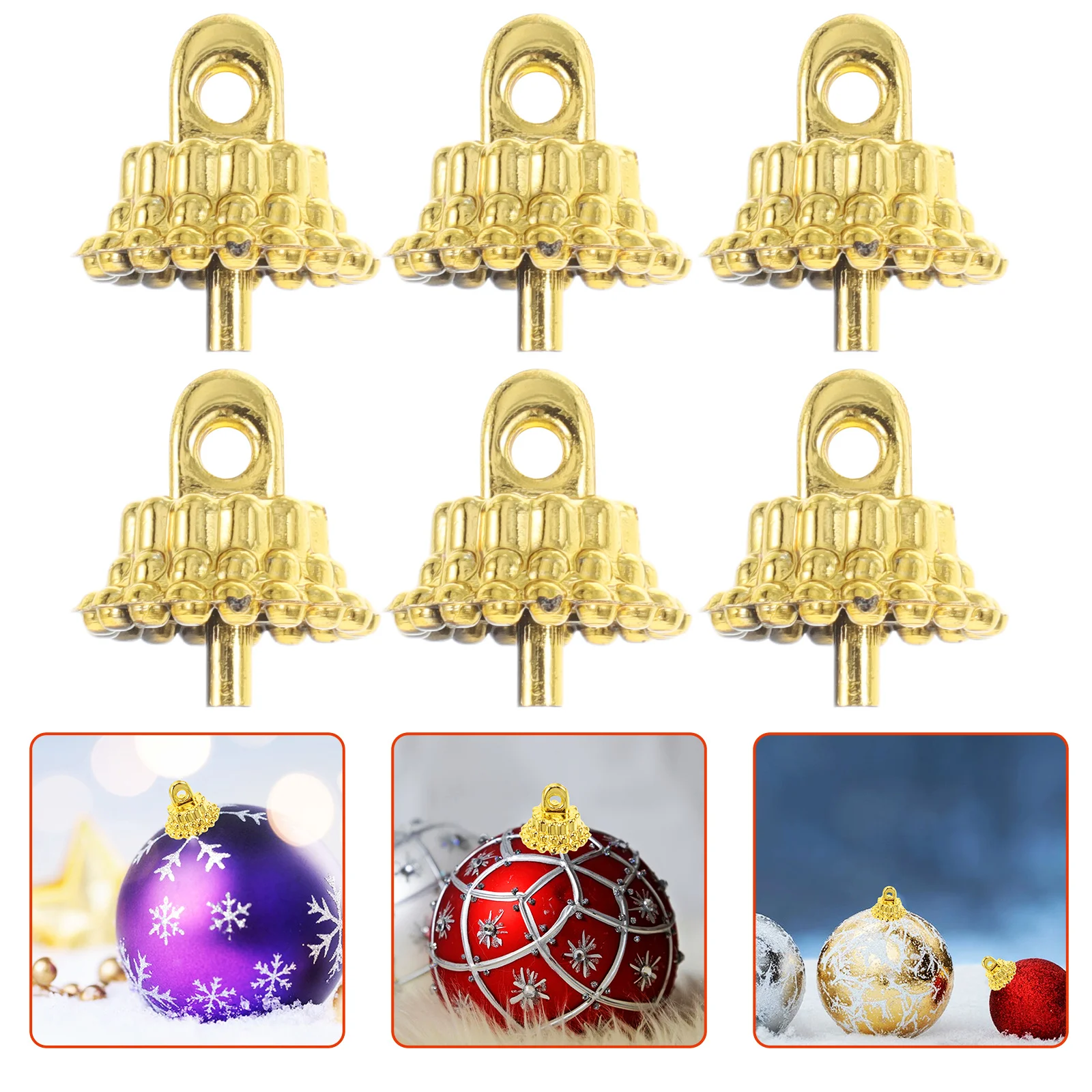 

100pcs Foam Decoration Hangers Ball Ornament Caps Diy Craft Supplies For Disco Balls Christmas Tree Pendant End Caps Party Bar