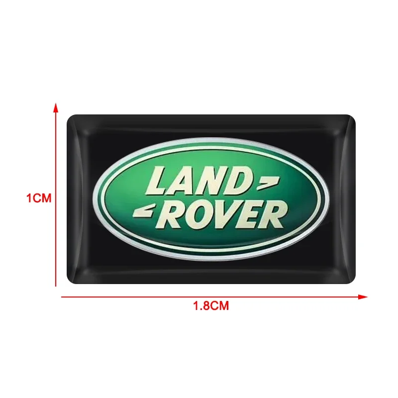 For Land Rover Discovery 3 4 R4 LR2 Range Rover Evoque Sport Dander 2 3 Carbon Fiber Steering Wheel Car Logo Emblem 3D Stickers