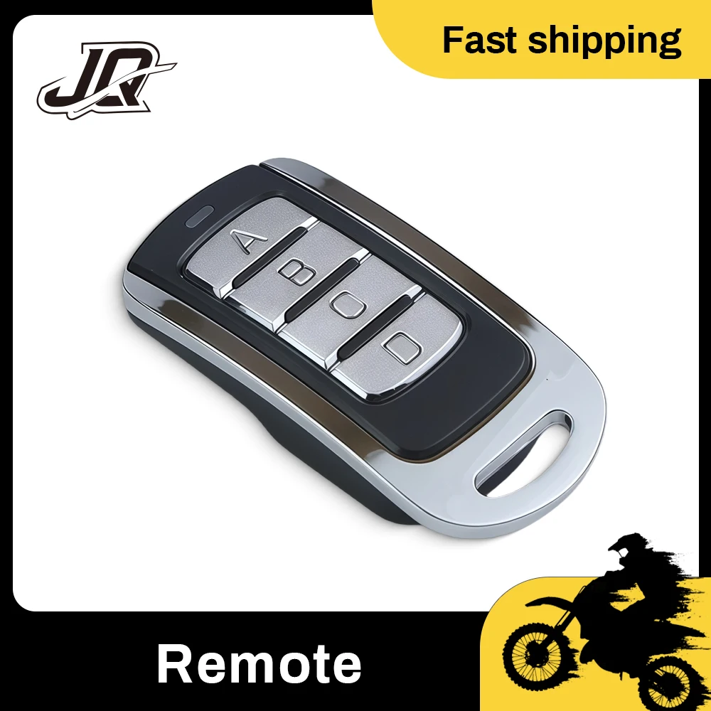 Universal 4 Button ABCD RF Remote Control Key Fob 433MHz Wireless Copy Duplicator For Garage Door Gate Roller Shutter Motorcycle