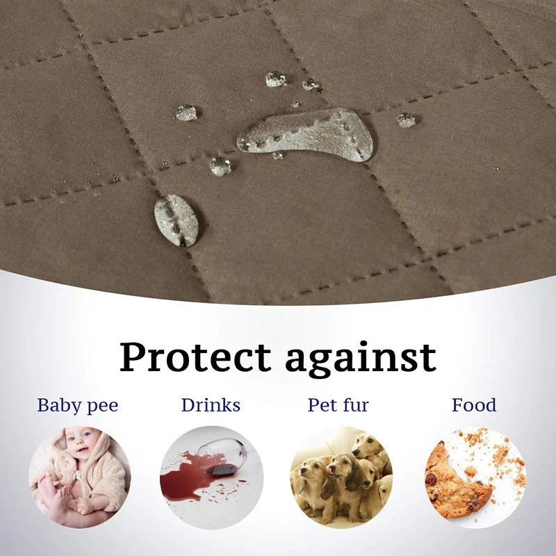 1 2 3 Seater Waterproof Sofa Cover Pet Dog Kids Sofa Mat Couch Slipcovers For Living Room Dustproof Furniture Protector Covers image 4